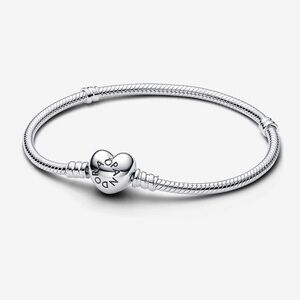 Pandora Moments Heart Snake Chain Bracelet